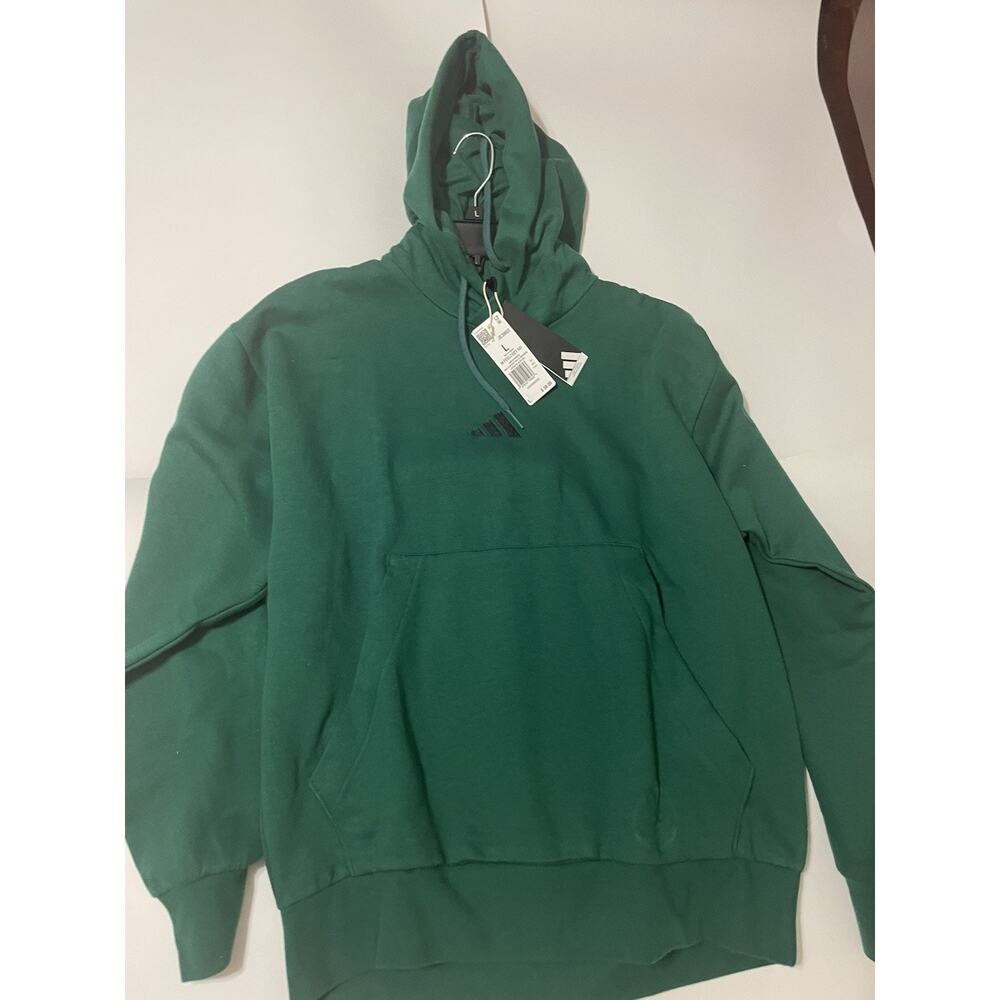 Large Men’s Feel Cozy Hoodie Adidas Green And Black Msrp 50.00$